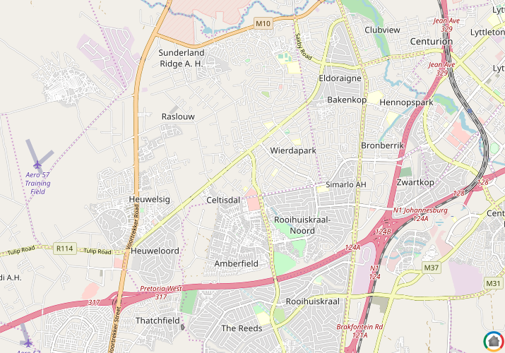 Map location of Raslouw